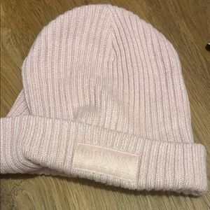PINK Victoria's Secret Light Pink Knit Beanie